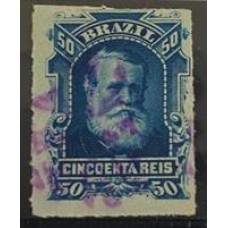 Dom Pedro II - Nº39 - 50 Réis - Carimbado