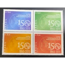 C-3447/3450 (Quadra) - 150 Anos da UIT - União Internacional de Telecomunicações - Ano 2015 C-3447/3450 (Quadra) - 150 Anos da UIT - União Internacional de Telecomunicações - Ano 2015