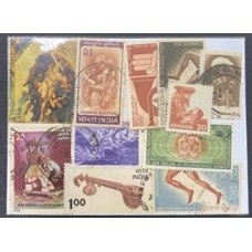 Índia - 20 Selos Diferentes - Com Carimbo