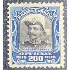 Oficiais O18 - Oficiais - 200 Réis - Hermes da Fonseca - Novo