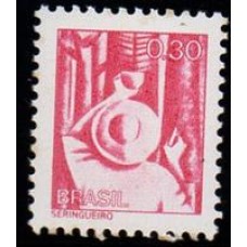 RHM 560 - Tipos e Profissões Nacionais Papel Couchê  Sem Filigrana - seringueiro - sem carimbo    