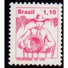 RHM 565 - Tipos e Profissões Nacionais Papel Couchê  Sem Filigrana - colhedor de uvas - sem carimbo    