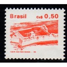 RHM 656 - Patrimônio Histórico e Artístico Brasileiro Denteação 13x12,5 Papel Fosforescente - sem carimbo    
