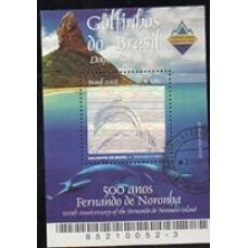 Bloco B 133 - ANO 2003 -  Golfinhos do Brasil  - CARIMBADO