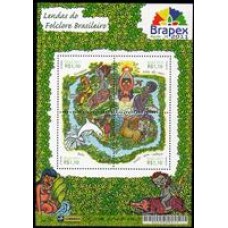 Bloco B 164 - Ano 2011 -  Lendas do Folclore Brasieiro - Novo