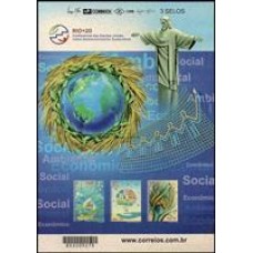 Bloco B 169 - Ano 2012 -  RIO+20 - Desenvolvimento Sustentável - Novo