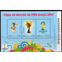 Bloco B 179 - Ano 2014 - Copa do Mundo da FIFA Brasil 2014 - Novo