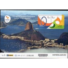 Bloco B 184 - Entrega da Bandeira Paralímpica -  Ano 2015 - Novo