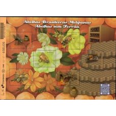 Bloco B 185 - Ano 2015 - Abelhas Brasileiras Meliponas /Abelhas sem Ferrão - Novo