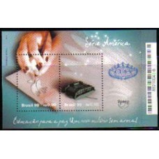 Bloco B 112 - Ano 1999 - Série America - Novo