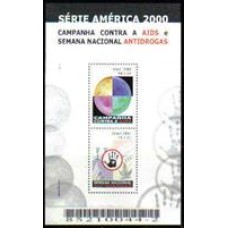 Bloco B 116 - Ano 2000 - Campanha Contra a Aids - Novo