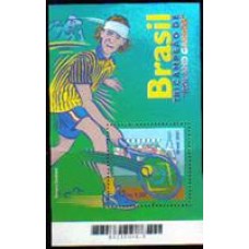 Bloco B 121 - Ano 2001 - Tricampeão de "Roland Garros" Guga - Novo