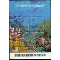 Bloco B 125 - Ano 2002 - Recifes Coralíneos - Novo