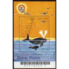 Bloco B 128 - Ano 2002 - Baleia Franca - Novo