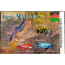 Bloco B 158 - Ano 2010 - Relações Diplomáticas Lago Maláui - Novo