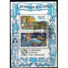 Bloco 073 - ANO 1986 - LUBRAPEX 86 - XI Exposição Filatélica Luso - Brasileira - CARIMBADO