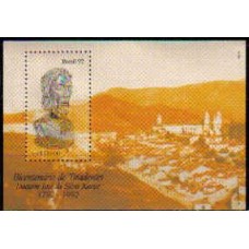 Bloco B 91 - Ano 1992 - Bicentenário de Tiradentes - Novo