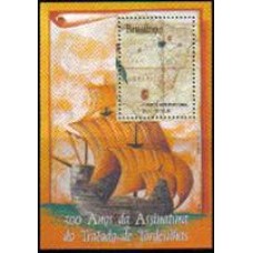 Bloco B 97 - Ano 1994 - 500 Anos do Tratado de Tordesilhas - Novo
