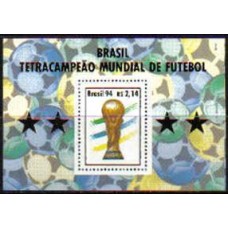 Bloco B 98 - Ano 1994 - Tetracampeão Mundial de Futebol - Novo