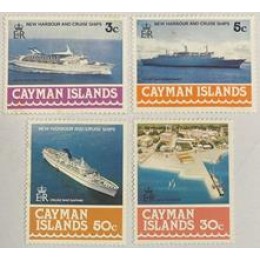 Cayman Islands - 4 Valores - Com Manchas 