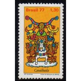 C-1001 - Folclore Brasileiro Cavalhada - Ano 1977 C-1001 - Folclore Brasileiro Cavalhada - Ano 1977