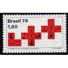 C-1075 - 70 Anos da Cruz Vermelha Brasileira - Ano 1978