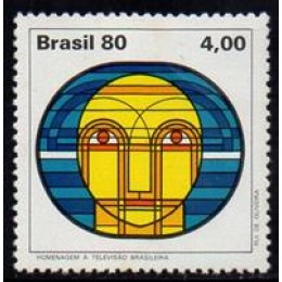 C-1140 - Homenagem a Televião Brasileira - Ano 1980 C-1140 - Homenagem a Televião Brasileira - Ano 1980