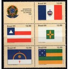 C-1231/1235 (Conjunto) - Bandeiras dos Estados do Brasil I - Ano 1981