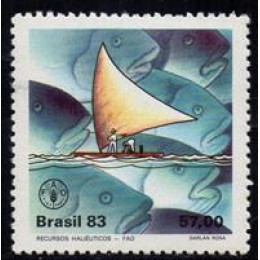 C-1356 - 20º Aniv. do Prog. Alimentar Mundial Recirsos Haliêuricos - 1983 C-1356 - 20º Aniv. do Prog. Alimentar Mundial Recirsos Haliêuricos - 1983
