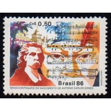 C-1515 - Sesquicentenário do Nasc. Antonio Carlos Gomes - 1986