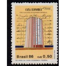 C-1529 - 125 Anos da Caixa Econômica Federal - 1986