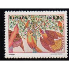 C-1531 - Natal 86 - Pássaros - 1986
