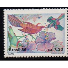 C-1532 - Natal 86 - Pássaros - 1986