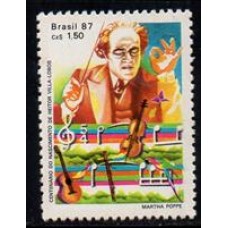 C-1543 - 100 Anos do Nasc. de Heitor Villa Lobos - 1987
