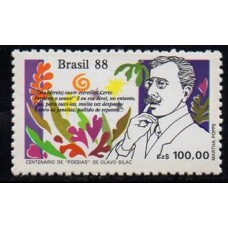 C-1602 - Dia do Livro Cent. de Poesias de Olavo Bilac - 1988
