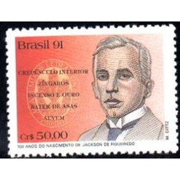 C-1747 - Literatura Brasileira 100 Anos do Nasci. de Jackson de Figueiredo - 1991
