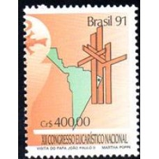 C-1750 - XII Cong. Eucarístico Nacional e Visita do Papa J Paulo II - 1991