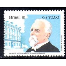 C-1764 - 150 Anos do Nascimento de Campos Salles - Ano 1991
