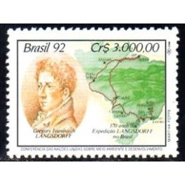 C-1797 - 170 Anos da Expedição Langsdorf no Brasil (1821-1829) Conferência das Nações Unidas Sobre Meio Ambiente e Desenvolvimento - 1992