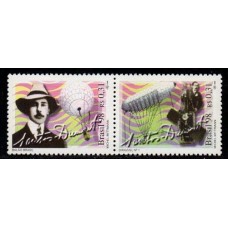 C-2143 / 2144 (conjunto) - Aviação - Balão Brasil e Dirigível N°1 - 1998