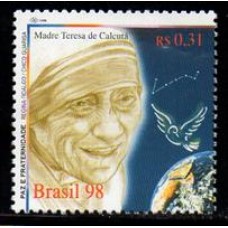 C-2173 - Paz e Fraternidade - Madre Teresa de Calcutá - Frei Galvão Betinho - Frei Damião - 1998