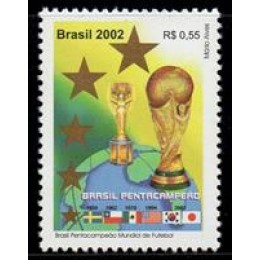 C-2469 - Brasil Pentacampeão Mundial de Futebol - 2002