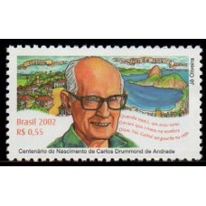 C-2491 - Centenário do Nascimento de Carlos Drummond de Andrade (1902-1987) - 2002