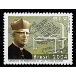 C-2561 - Centenário do Nascimento de Dom Vicente Scherer - Ano 2004 C-2561 - Centenário do Nascimento de Dom Vicente Scherer - Ano 2004