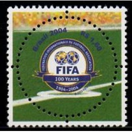 C-2567 - 100 Anos de Fundação da FIFA - Ano 2004 C-2567 - 100 Anos de Fundação da FIFA - Ano 2004