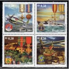 C-2591 / 2594 (QUADRA) - O Brasil Na Segunda Guerra Mundial - 2004