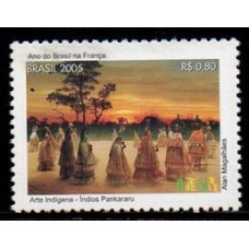 C-2618 - Ano do Brasil na França - Arte Indígena - Ano 2005