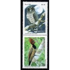 C-2766 / 2767 (conjunto) - Emissão Mercosul-Aves Autóctones-Coruja e Pica-Pau - 2008