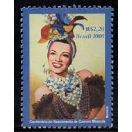 C-2906 - Relações Diplomáticas: Portugal - Centenário do Nascimento de Carmen Miranda- 2009