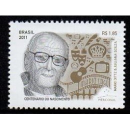 C-3157 - Emissão Mercosul: Atores Nacionais - Centenário de Mario Lago - 2011 C-3157 - Emissão Mercosul: Atores Nacionais - Centenário de Mario Lago - 2011